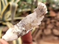 Natural Drusy Quartz Coated Calcite Pseudomorph Specimens x 35 From Lesotho