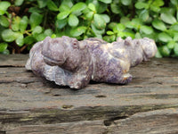 Hand Made Stone Hippo Carvings x 2 From Zimbabwe