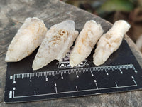 Natural Drusy Quartz Coated Calcite Pseudomorph Specimens x 70 From Lesotho