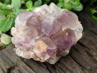 Natural Jacaranda Amethyst Quartz Clusters x 3 from Mumbwa, Zambia