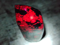 Polished Ruby Corundum In Chrome Verdite Standing Free Forms x 5 From Zimbabwe