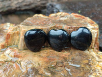 Polished Black Onyx Gemstone Hearts - sold per item - From China