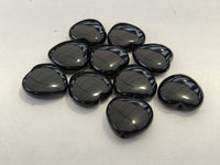 Polished Black Onyx Gemstone Hearts - sold per item - From China