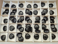 Polished Black Onyx Gemstone Hearts - sold per item - From China