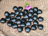 Polished Black Onyx Gemstone Hearts - sold per item - From China