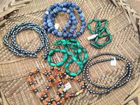 Hand Made Mixed Stone Bead Necklaces x 6 From South Africa