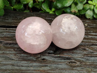 Polished Rose Quartz Spheres x 6 From Ambatondrazaka, Madagascar