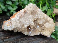 Natural Limonite Quartz Clusters x 2 From Solwezi, Zambia