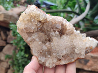 Natural Limonite Quartz Clusters x 2 From Solwezi, Zambia