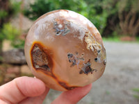 Polished Flower Agate Standing Free Forms x 6 From Antsahalova, Madagascar