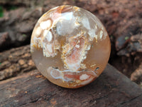 Polished Flower Agate Standing Free Forms x 6 From Antsahalova, Madagascar