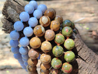 Hand Made Mixed Stone Bead Necklaces x 4 From Southern Africa