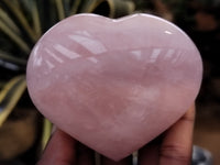 Polished Rose Quartz Gemstone Hearts x 5 From Ambatondrazaka, Madagascar