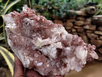 Natural Red Hematoid Quartz Clusters x 2 From Karoi, Zimbabwe