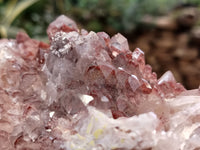 Natural Red Hematoid Quartz Clusters x 2 From Karoi, Zimbabwe