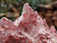 Natural Red Hematoid Quartz Clusters x 2 From Karoi, Zimbabwe