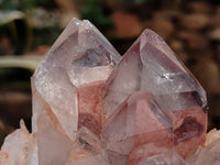 Natural Red Hematoid Quartz Clusters x 2 From Karoi, Zimbabwe