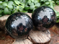 Polished Iolite Spheres x 6 From Ambatofinandrahana, Madagascar