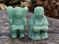 Hand Made Aventurine Gods x 7 From China