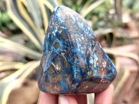 Polished Shattuckite Free Forms x 6 From Congo