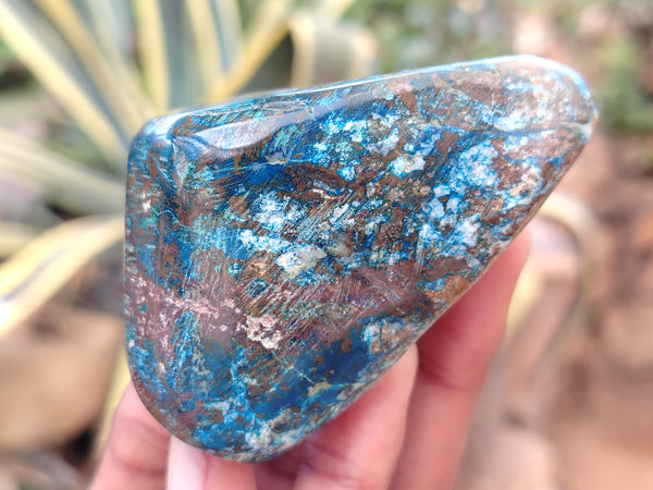 Polished Shattuckite Free Forms x 6 From Congo