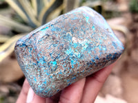 Polished Shattuckite Free Forms x 6 From Congo