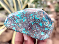 Polished Shattuckite Free Forms x 6 From Congo