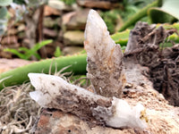 Natural Drusy Quartz Coated Calcite Pseudomorph Specimens x 20 From Alberts Mountain, Lesotho