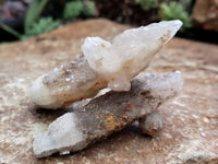 Natural Drusy Quartz Coated Calcite Pseudomorph Specimens x 20 From Alberts Mountain, Lesotho