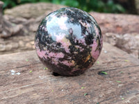 Polished Rhodonite Spheres x 4 From Ambindavato, Madagascar