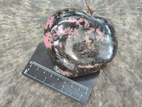 Polished Rhodonite Gemstone Hearts x 3 From Ambindavato, Madagascar