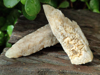 Natural Drusy Quartz Coated Calcite Pseudomorph Specimens x 35 From Lesotho