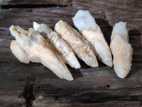 Natural Drusy Quartz Coated Calcite Pseudomorph Specimens x 35 From Lesotho