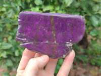 Polished On One Side Purpurite Specimens x 6 From Namibia