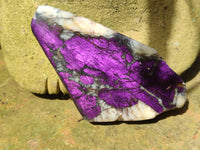 Polished On One Side Purpurite Specimens x 6 From Namibia