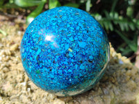 Polished Chrysocolla Conglomerate Sphere x 1 From Congo