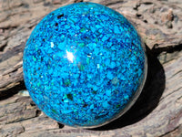 Polished Chrysocolla Conglomerate Sphere x 1 From Congo