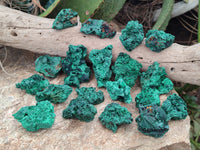 Natural Silky Malachite Specimens x 41 From Kasompe, Congo