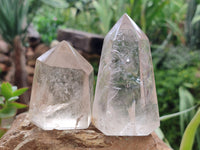 Polished Clear Quartz Crystals x 6 From Madagascar