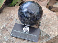 Polished Iolite Spheres x 2 From Ambatofinandrahana, Madagascar