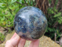 Polished Iolite Spheres x 2 From Ambatofinandrahana, Madagascar