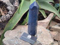 Polished Lazulite Points x 2 From Madagascar