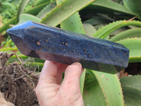 Polished Lazulite Points x 2 From Madagascar