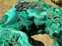 Natural Botryoidal Silky Malachite Specimen x 1 From Congo