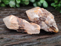 Natural Pineapple Candle Quartz Crystals x 35 From Antsirabe, Madagascar