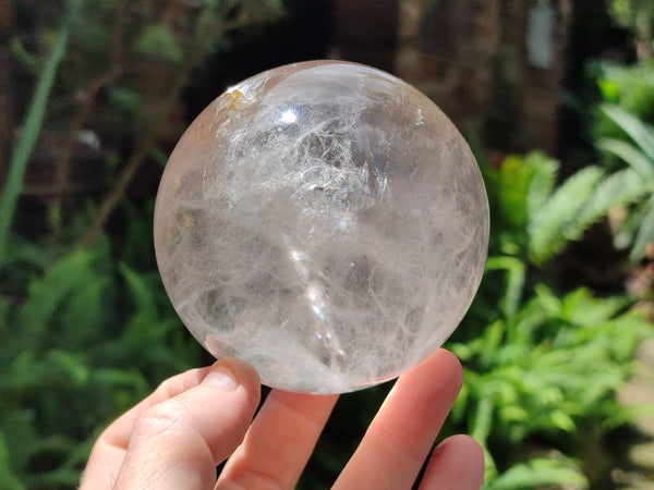 Polished Quartz Crystal Balls x 2 From Madagascar