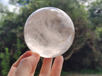 Polished Quartz Crystal Balls x 2 From Madagascar