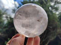 Polished Quartz Crystal Balls x 2 From Madagascar