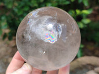 Polished Quartz Crystal Balls x 2 From Madagascar