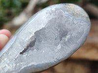 Polished Blue Lace Agate Geodes x 6 From Malawi